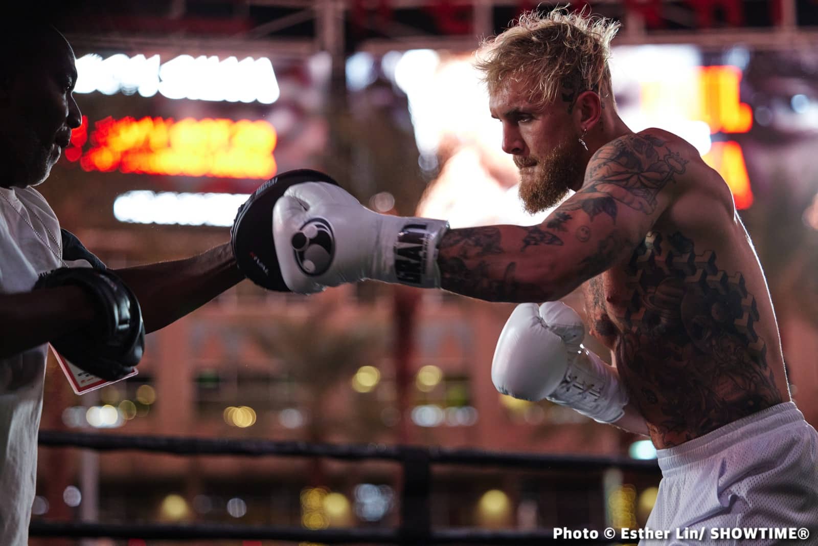 Jake Paul Vs. Anderson Silva Media Workout Quotes, Photos