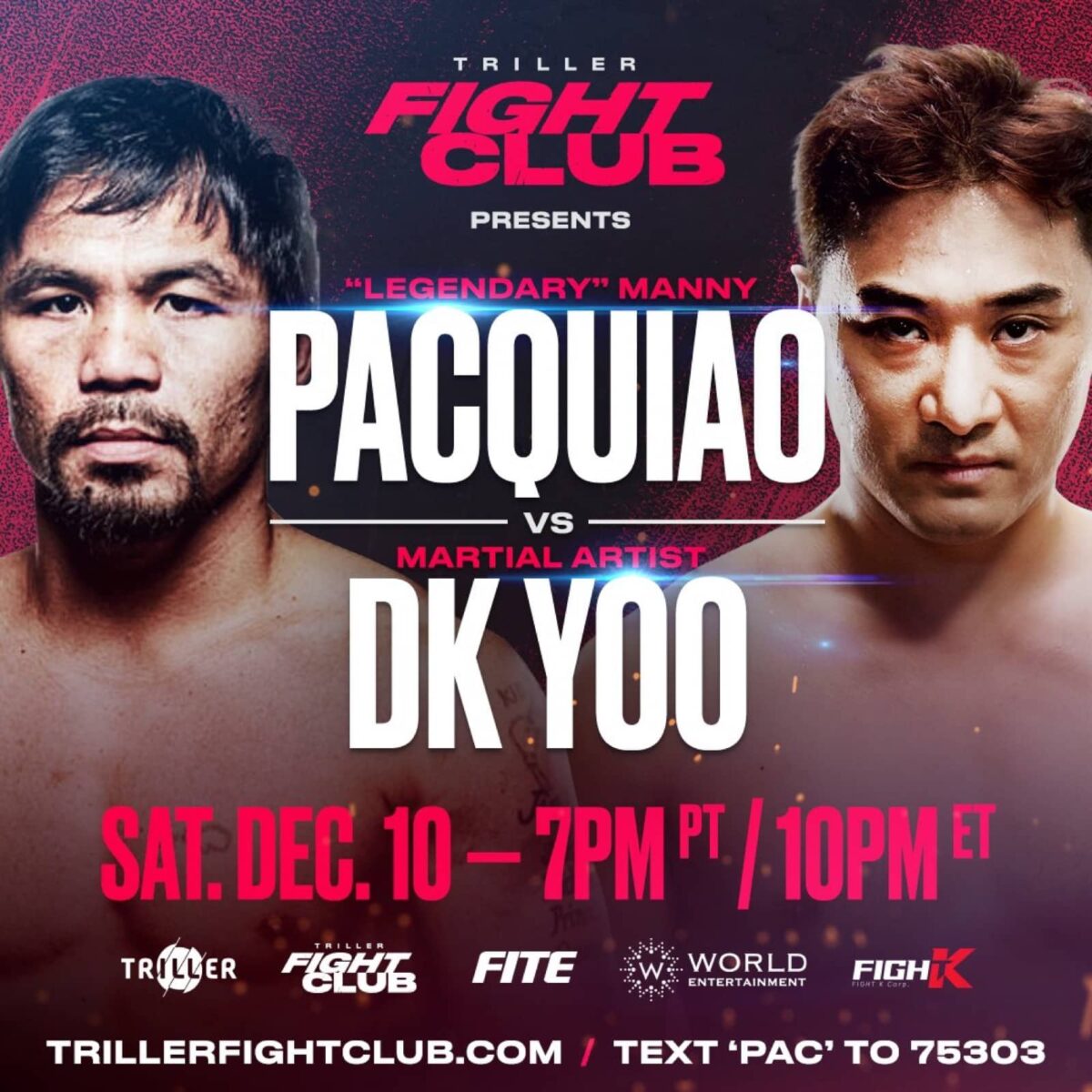 Manny Pacquiao vs DK Yoo FITE TV Live Stream