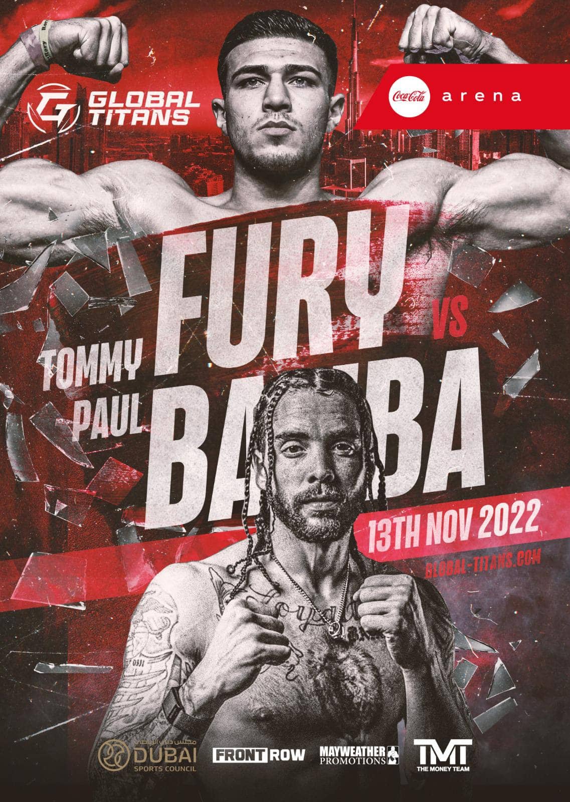 Tommy Fury will face Paul Bamba on the undercard of Mayweather vs Deji, Nov 13th in Dubai