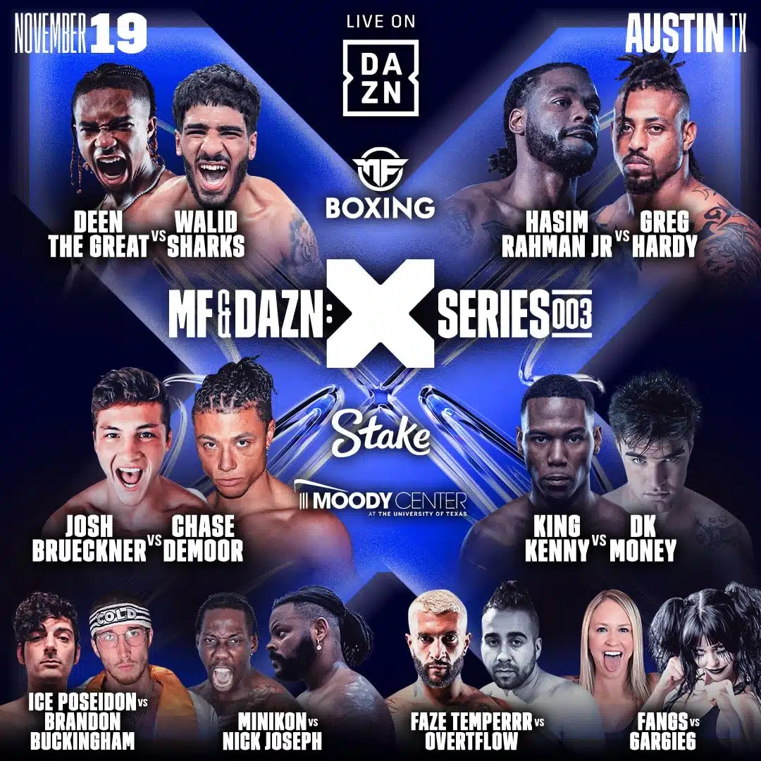 MF & DAZN: X SERIES 006 - FULL FIGHT CARD CONFIRMED