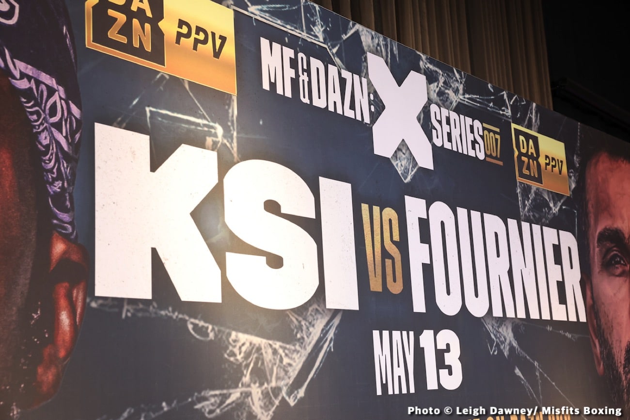 KSI vs Joe Fournier TONIGHT: Start Time, Undercard & Live Stream