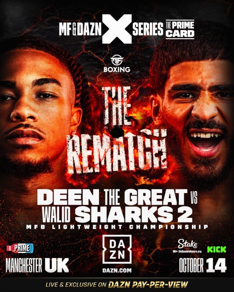 Deen The Great Vs Walid Sharks Rematch Confirmed For DAZN