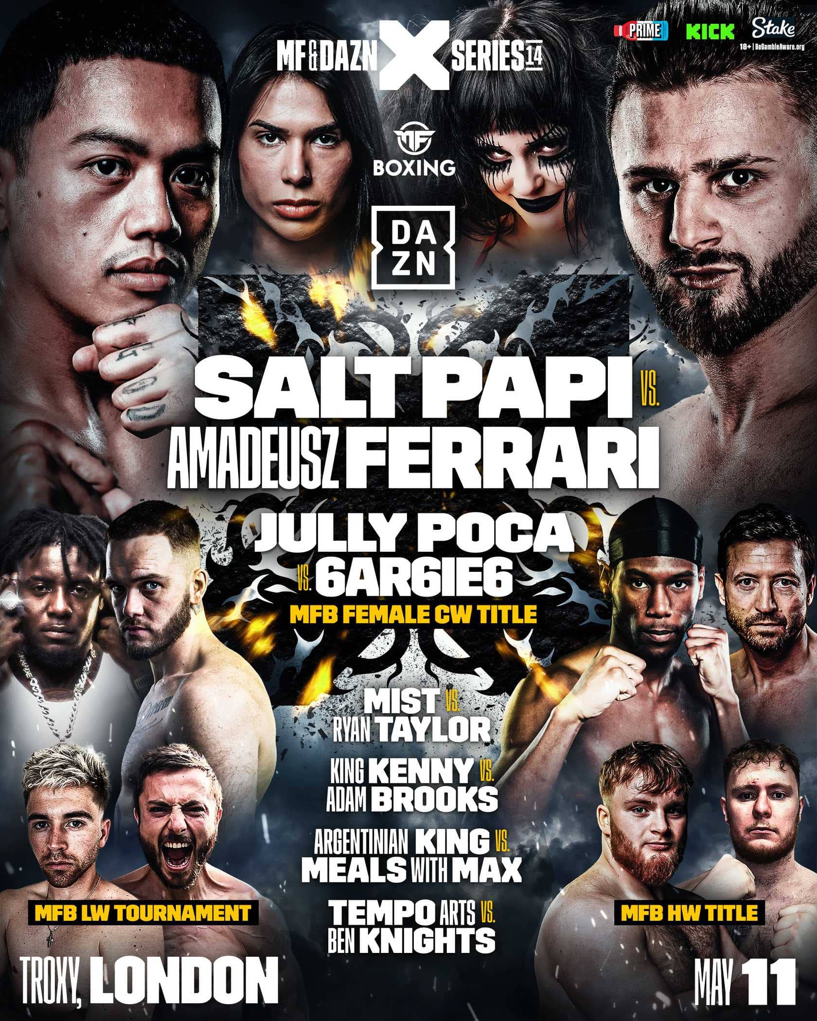 MISFITS X Series 14: Salt Papi And Amadeusz Ferrari Collide, Live On DAZN