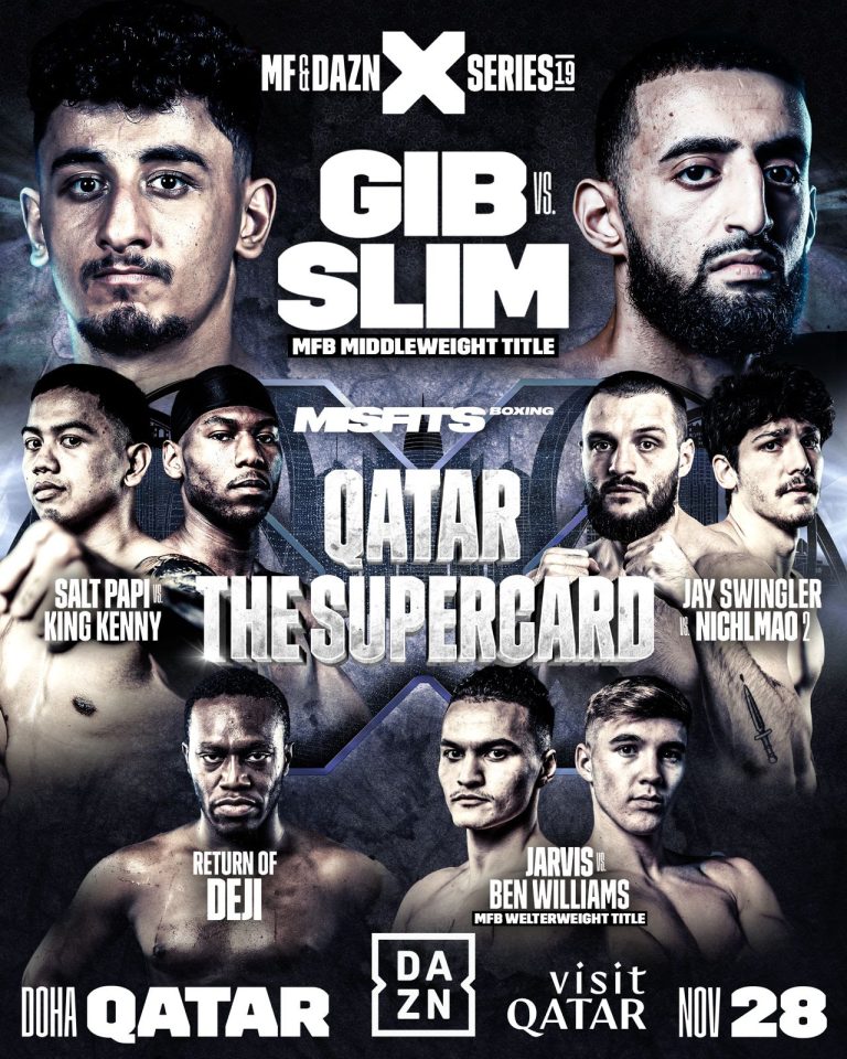 Gib vs. Slim: The Ultimate Showdown at Qatar's Glitzy "Supercard"