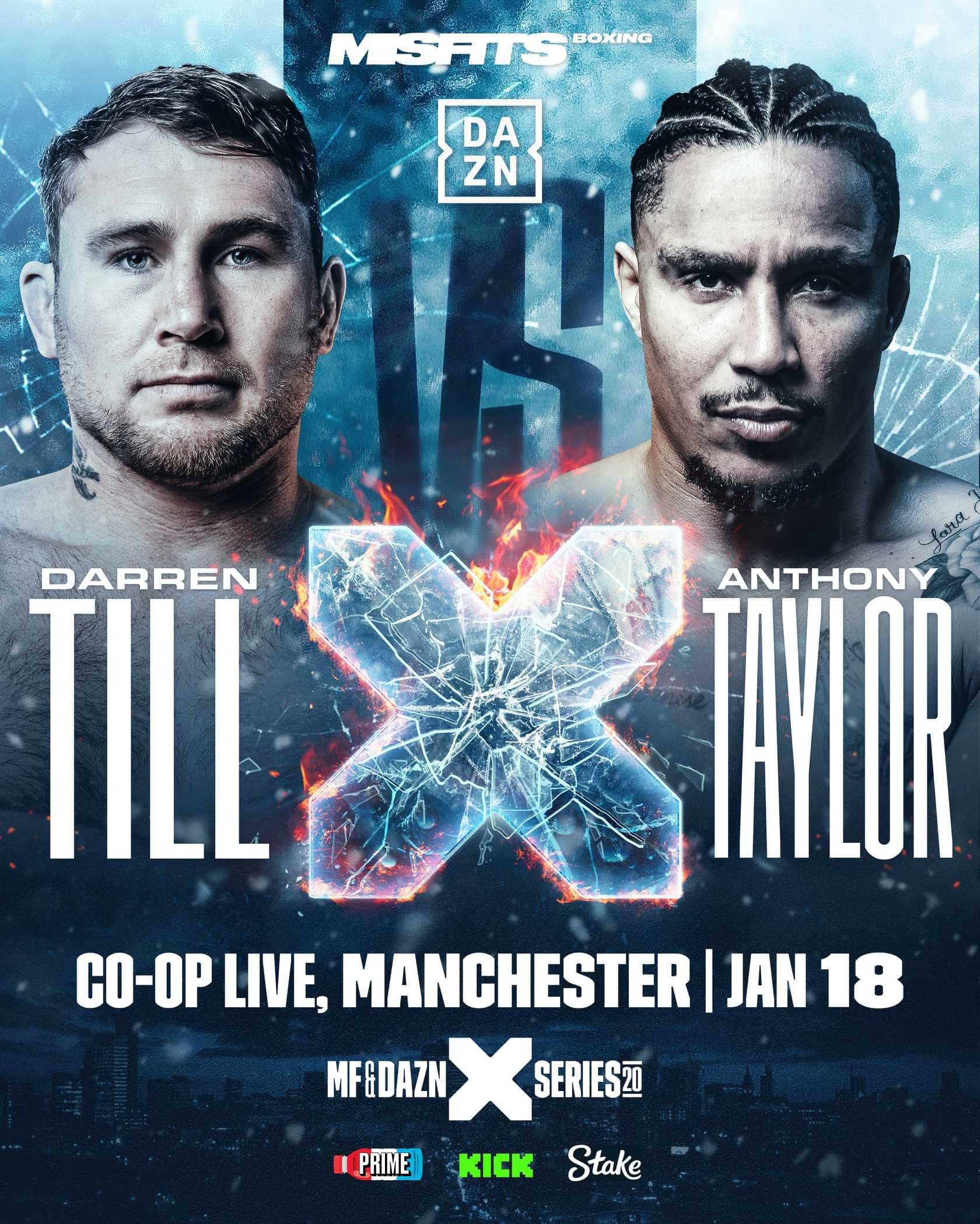 Anthony Taylor vs. Darren Till Headlines X Series 20 in Manchester