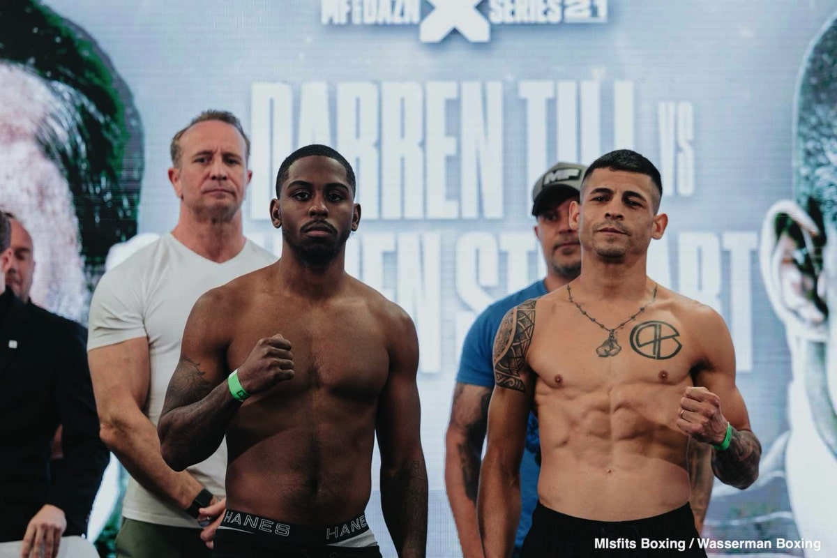 Till aims to destroy again as Stewart stumbles into Misfits boxing debut 2 Till aims to destroy again as Stewart stumbles into Misfits boxing debut
