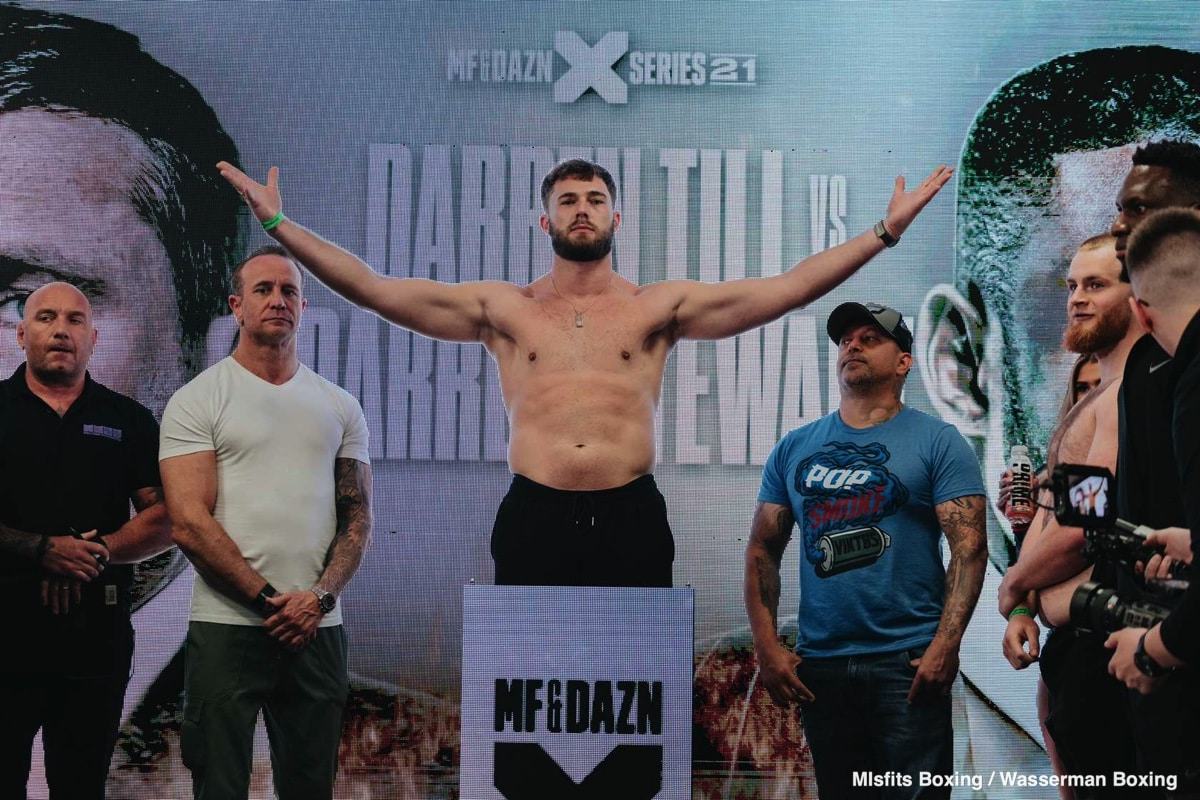 Till aims to destroy again as Stewart stumbles into Misfits boxing debut 8 Till aims to destroy again as Stewart stumbles into Misfits boxing debut
