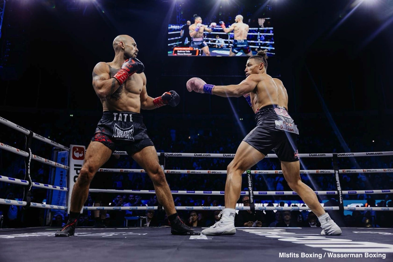 Photos: Andrew Tate gets mauled late by Chase DeMoor and looks finished as a fighter