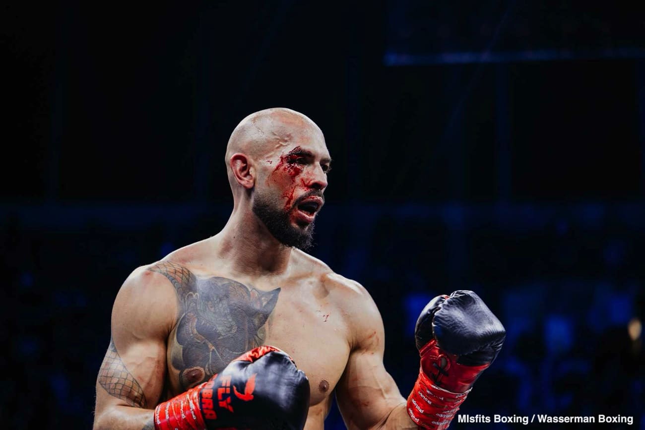 Photos: Andrew Tate gets mauled late by Chase DeMoor and looks finished as a fighter